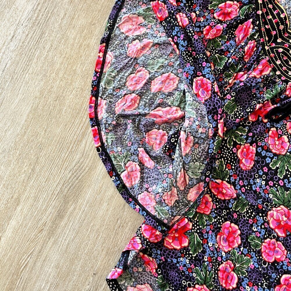 Womens Ric Rac Floral Blouse Top - M - Picture 3 of 5